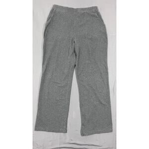 L.L. Bean Perfect Fit Straight Pants Womens Petite Small Heather Gray High Rise